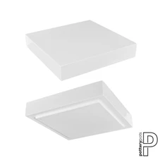 Topper Thick - Glossy, L, Glossy White / L 40 x B 40 x H 8 cm