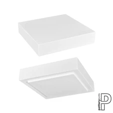 Topper Thick - Glossy, M, Glossy White / L 35 x B 35 x H 8 cm