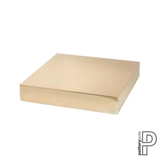 Topper Thick - Platinum, L, Platinum Gold / L 40 x B 40 x 8 cm